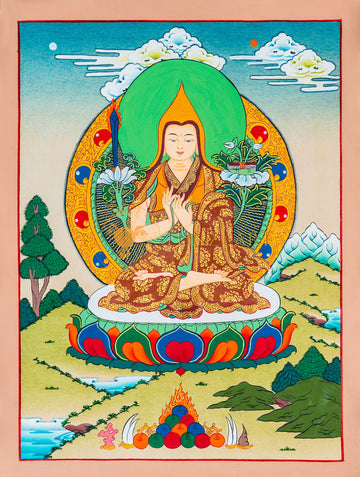 Je Tsongkhapa Thangka: The Radiant Master of Wisdom - T-B-HT-BB-C-0062