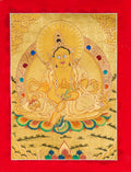 Yellow Zambhala Thangka: The Golden Path to Prosperity - T-B-HT-RB-Z-0073