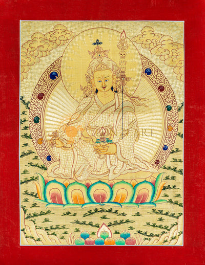 Guru Rinpoche Thangka: The Lotus-Born Master
