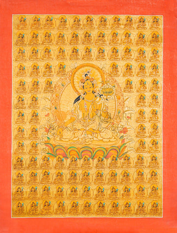 White Tara Thangka: The Infinite Mother of Longevity - T-B-HT-RB-WT-0080
