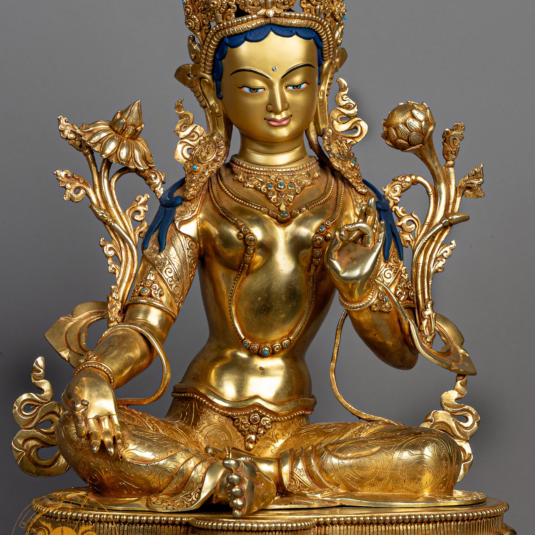 Green Tara | Copper Full Gold Plated