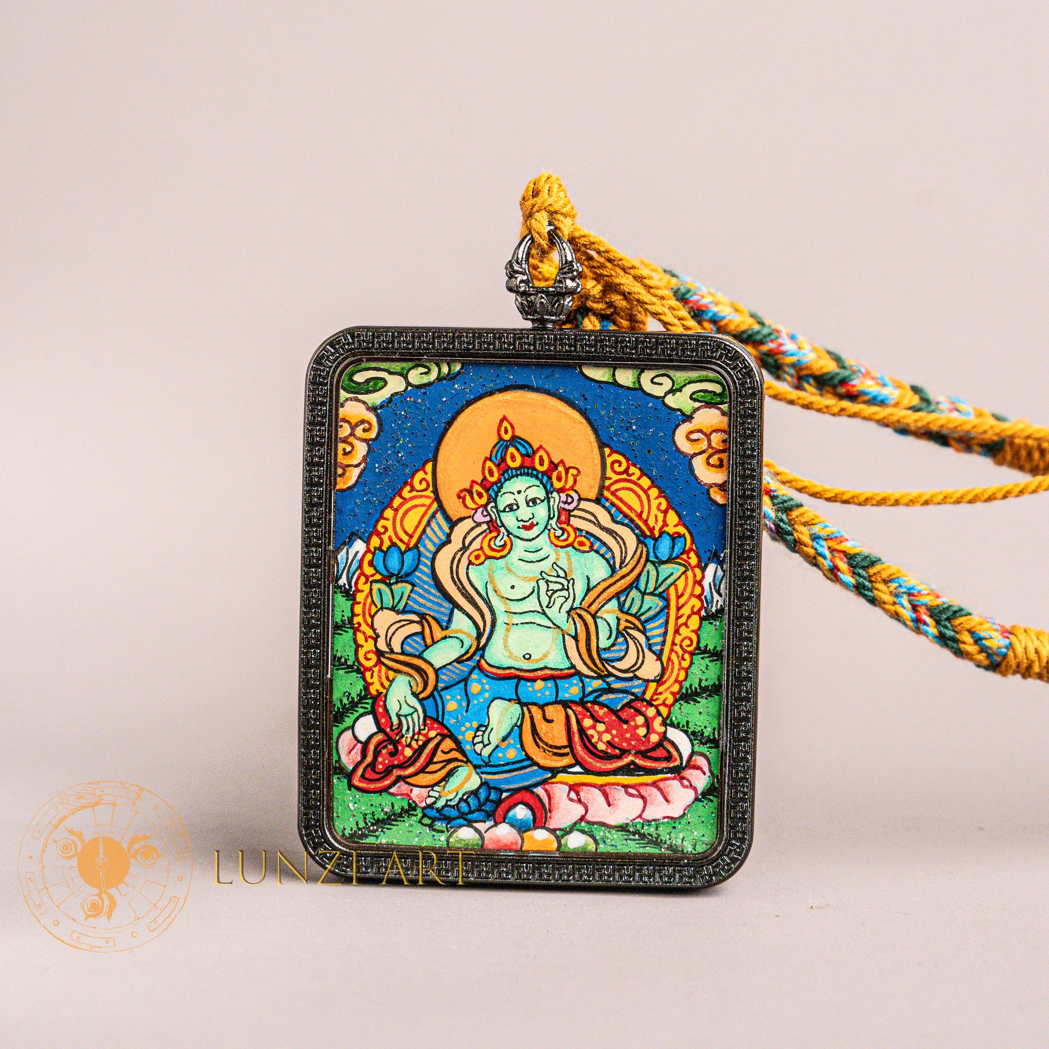 Green Tara Thangka Locket: The Swift Savior