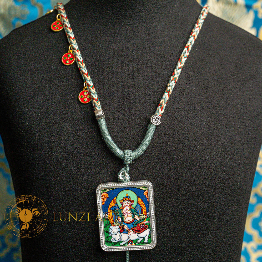 Hand-painted Avalokiteshvara Locket Thangka: The Embodiment of Universal Love