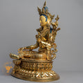 Handcrafted Green Tara Statue | Fully Gold-Plated Copper - S-B-BA-FG-C-GT-00164