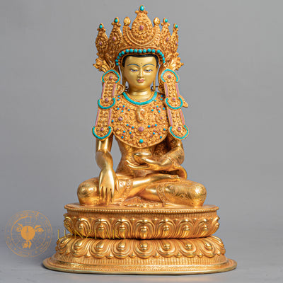 Jowo Rinpoche Shakyamuni Buddha Statue | Fully Gold-Plated Copper - S-B-BA-FG-C-SB-00166
