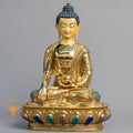 Handcrafted Shakyamuni Buddha Statue | Fully Gold-Plated Copper - S-B-BA-FG-C-SB-00167