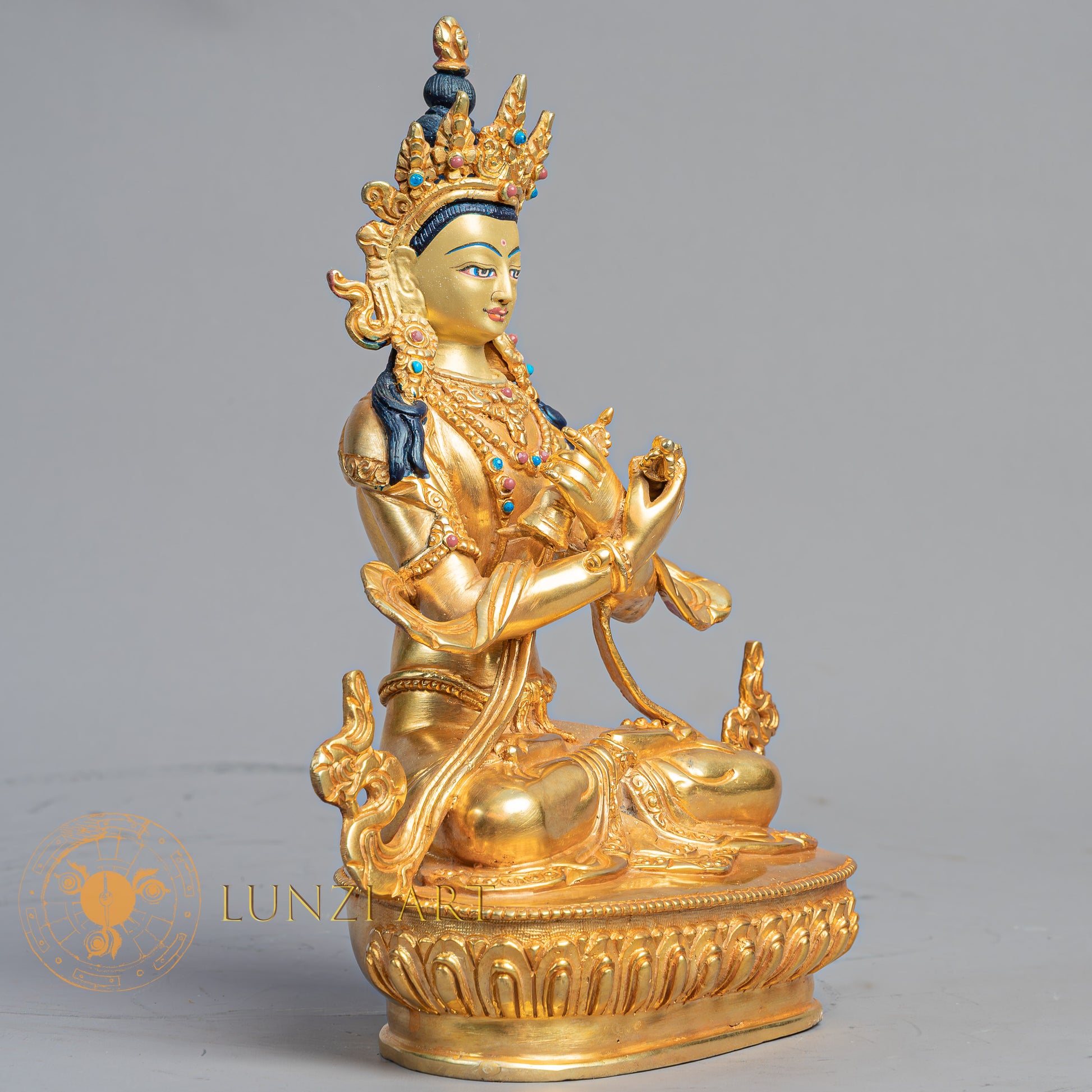 Handmade Vajradhara Statue | Fully Gold-Plated Copper - S-B-BA-FG-C-V-00171