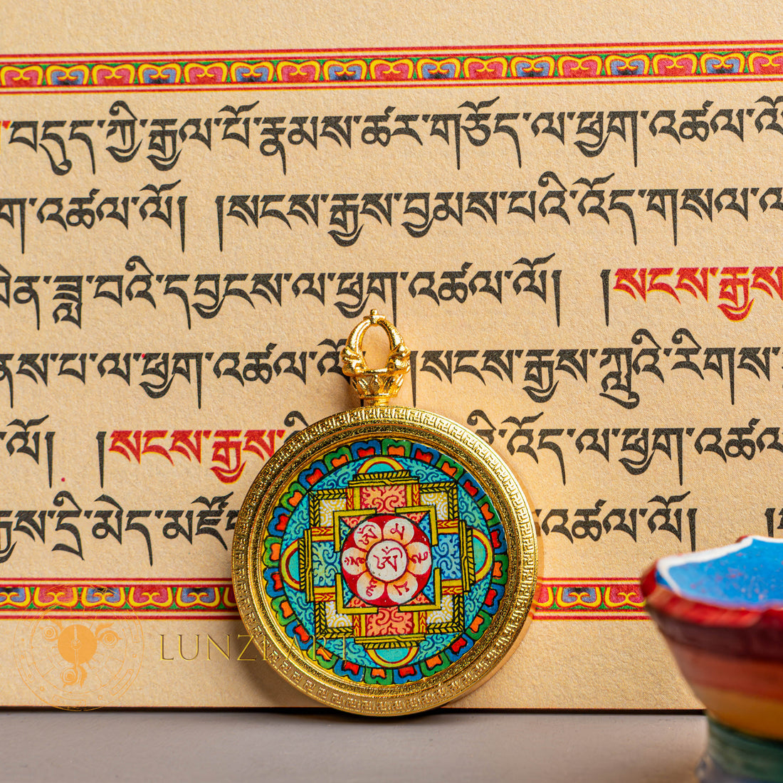 Hand Painted Mandala Locket: A Symbol of Clarity and Compassion