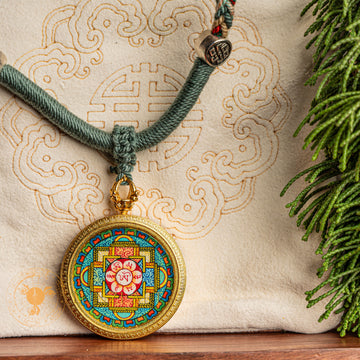 Hand Painted Mandala Locket: A Symbol of Clarity and Compassion