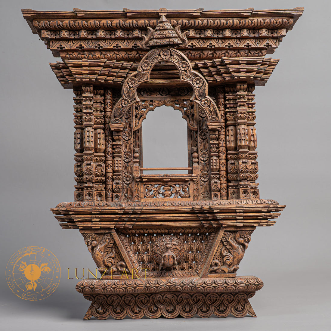 Hand-Carved Traditional Newari Window (Aankhyajhyal) | Sacred Karma Wood