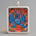 Yamantaka Locket Thangka: For Protection & Spiritual Power - L-Y-49-L-Y-50-L-Y-51