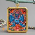 Yamantaka Locket Thangka: For Protection & Spiritual Power - L-Y-49-L-Y-50-L-Y-51
