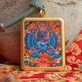 Yamantaka Locket Thangka: For Protection & Spiritual Power - L-Y-49-L-Y-50-L-Y-51
