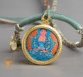 Hand-Painted Amitabha Buddha Locket (Ghau) Thangka - L-A-54