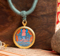 Hand-Painted Amitabha Buddha Locket (Ghau) Thangka - L-A-54