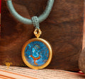 Hand-Painted Acala (The Immovable) Locket (Ghau) Thangka - L-A-51