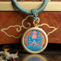 Hand-Painted Amitabha Buddha Locket (Ghau) Thangka - L-A-54