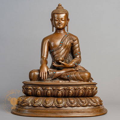 Shakyamuni Buddha Statue | Copper Oxidized