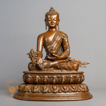 Healing Medicine Buddha Statue | Copper Oxidized