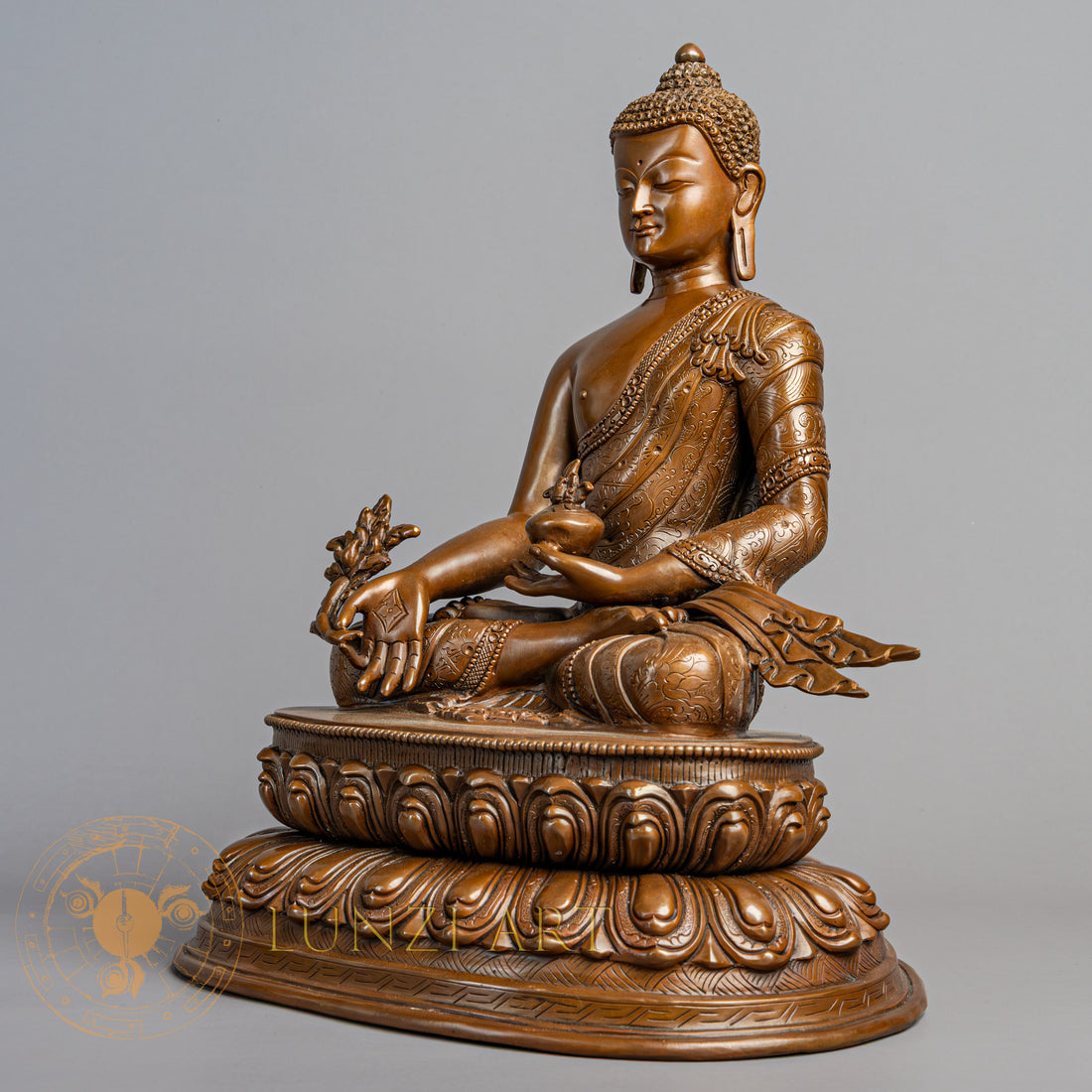 Healing Medicine Buddha Statue | Copper Oxidized