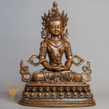Amitayus Statue | Copper Oxidized