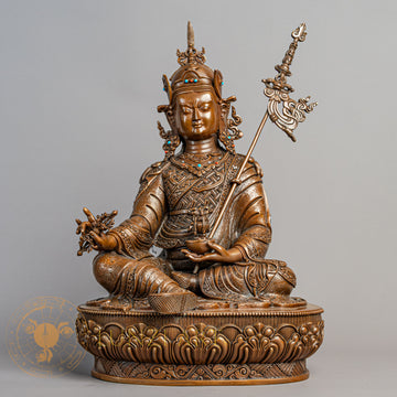 Guru Rinpoche (Padmasambhava）Statue | Copper Oxidized