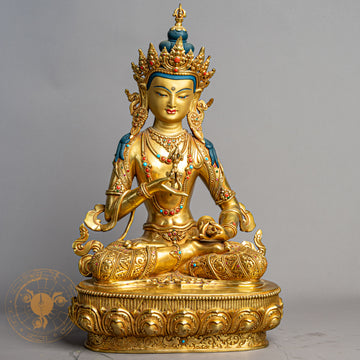 Vajrasattva Statue | Gold-Plated Copper