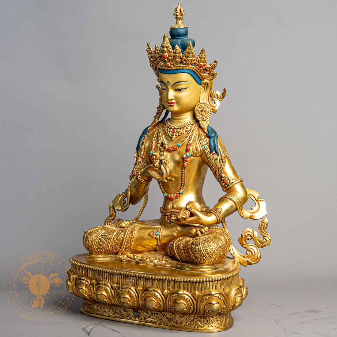 Vajrasattva Statue | Gold-Plated Copper