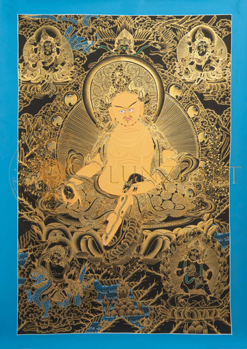 Jambhala Thangka: The Bodhisattva of Wealth and Abundance.