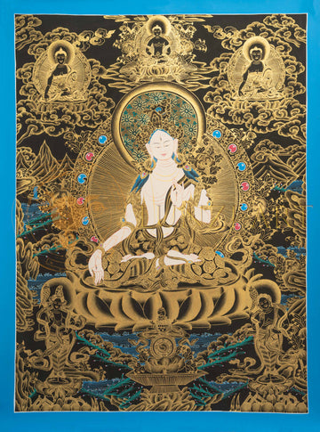 White tara Thangka: The Mother of Compassion and Longevity