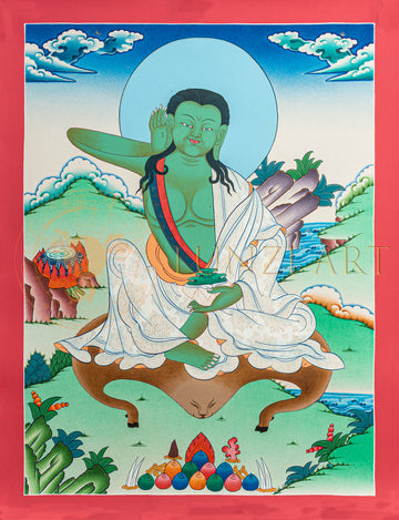Milarepa Thangka: The Great Yogi of Himalayan Buddhism