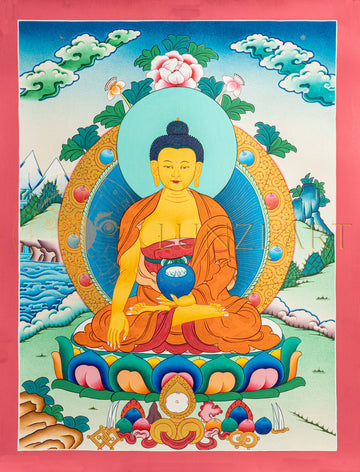 Shakyamuni Buddha Thangka: The Historical Buddha of Enlightenment
