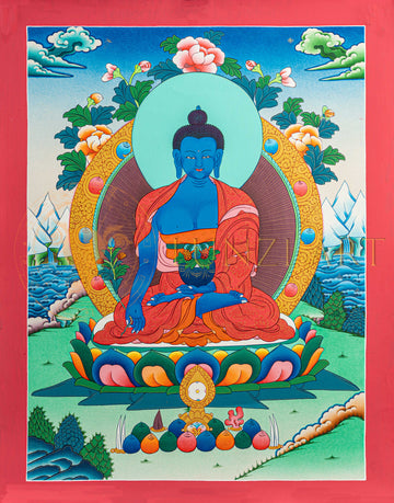 Medicine Buddha Thangka: The Buddha of Healing and Compassion