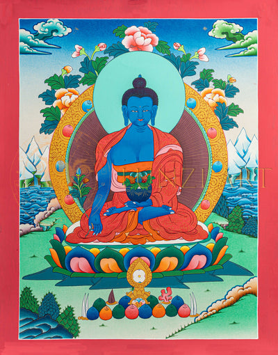 Medicine Buddha Thangka: The Buddha of Healing and Compassion
