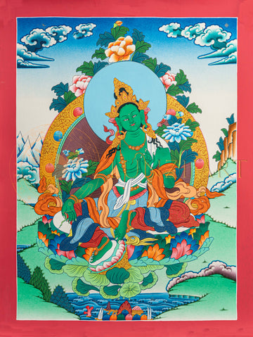 Green Tara Thangka: The Swift Liberator from Fear and Obstacles