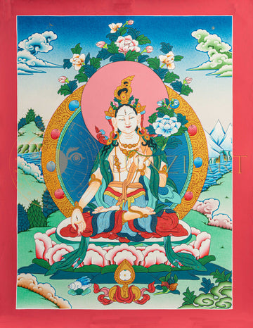 White tara Thangka: The Mother of Compassion and Longevity