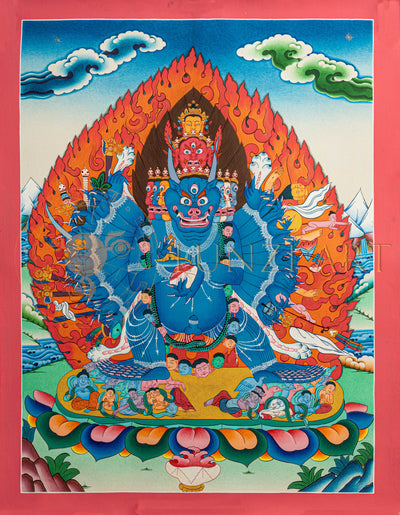 Yamantaka Thangka: The Vajrayana Conqueror of Death