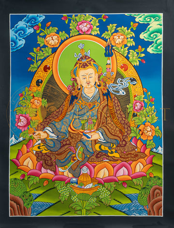 Guru Rinpoche Thangka: The Precious Master of Vajrayana Buddhism