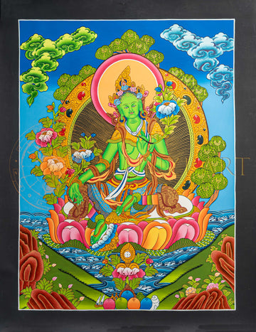 Green Tara Thangka: The Swift Liberator from Fear and Obstacles
