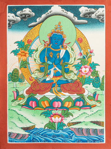 Dorje Chyang Thangka: The Primordial Buddha of Vajrayana Wisdom.