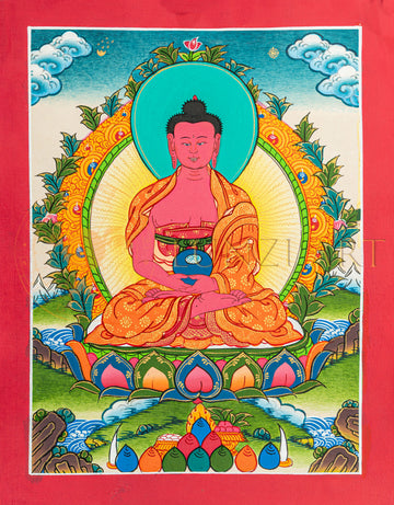 Amitabha Buddha Thangka: The Buddha of Infinite Light.