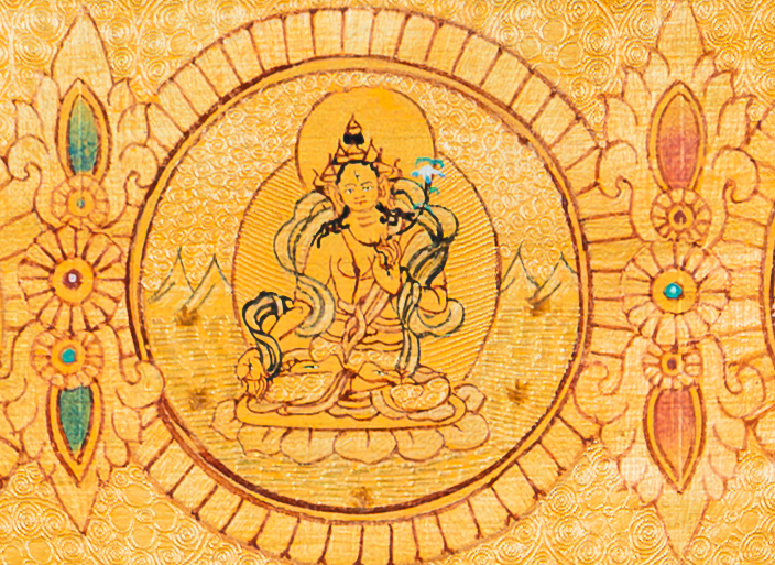White Tara Thangka: The Radiant Mother of Longevity - T-B-HT-RB-WT-0078