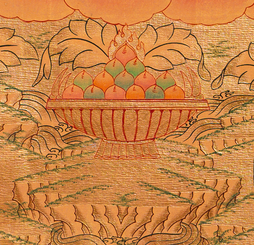 Je Tsongkhapa Thangka: The Radiant Master of Scholarly Grace - T-B-HT-RB-C-0081