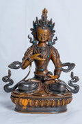 Devotional Vajrasattva Statue | Copper Oxidized - S-B-RM-C-VS-0013