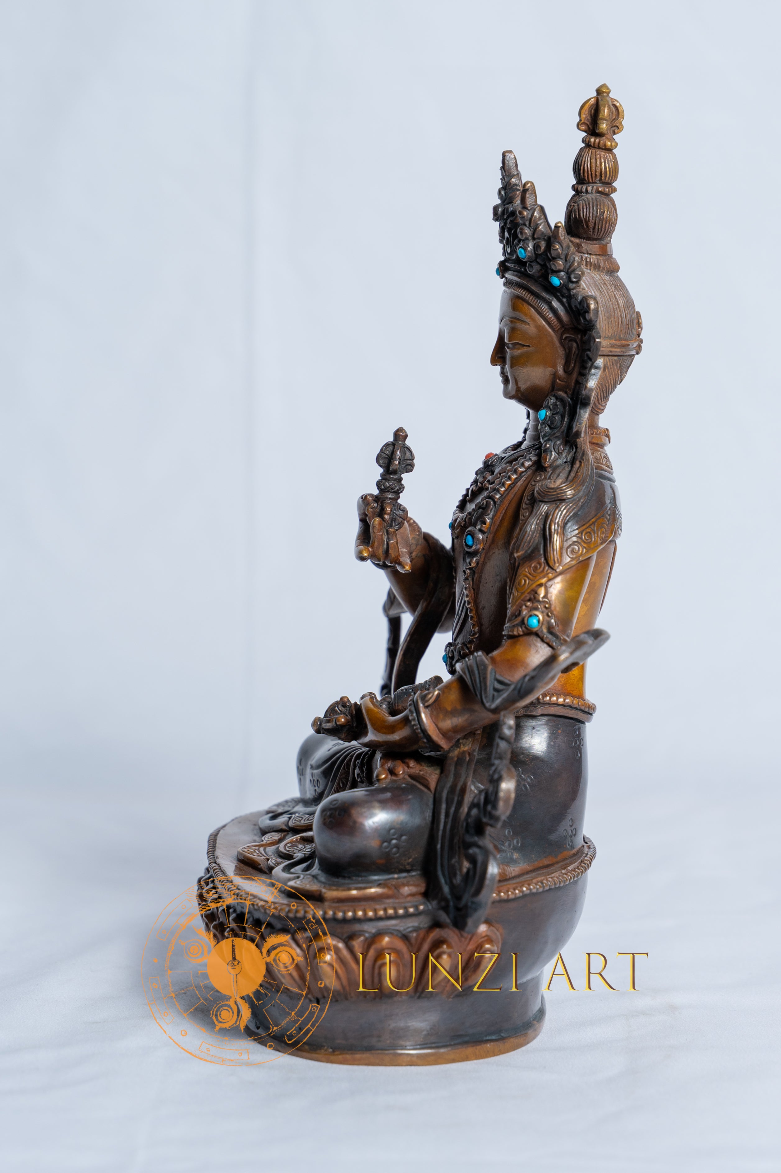 金刚萨埵像| 全镀金– LunziArt-Nepal Buddha statues, thangkas, and