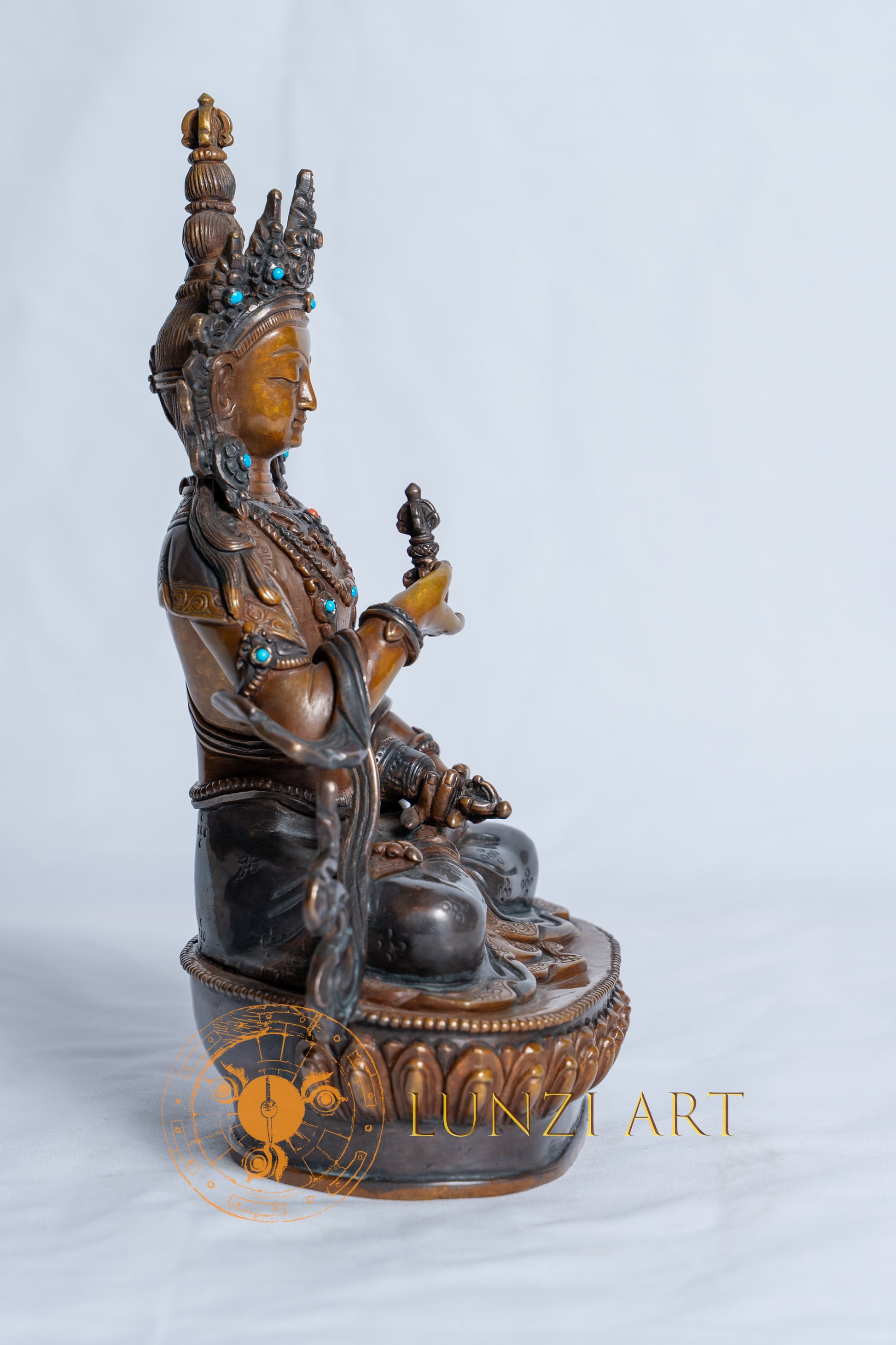 Devotional Vajrasattva Statue | Copper Oxidized - S-B-RM-C-VS-0013