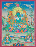 Divine Green Tara Thangka: Embrace Compassion and Protection in Sacred Art - T-S-BT-RB-AU-GT-0113