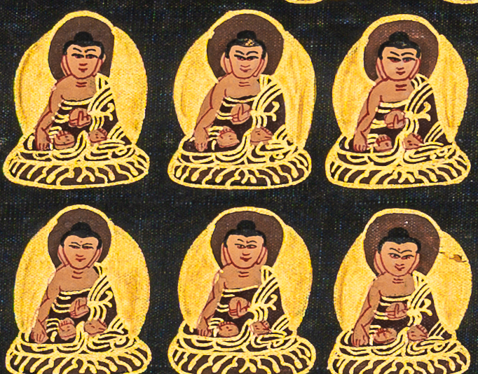 Shakyamuni Buddha Thangka: The Infinite Radiance of Enlightenment - T-B-HT-BB-SB-0083