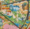 The Wheel of Life (Bhavachakra) Thangka: A Sacred Mirror of the Human Mind - T-B-HT-BB-AU-WOL-0087