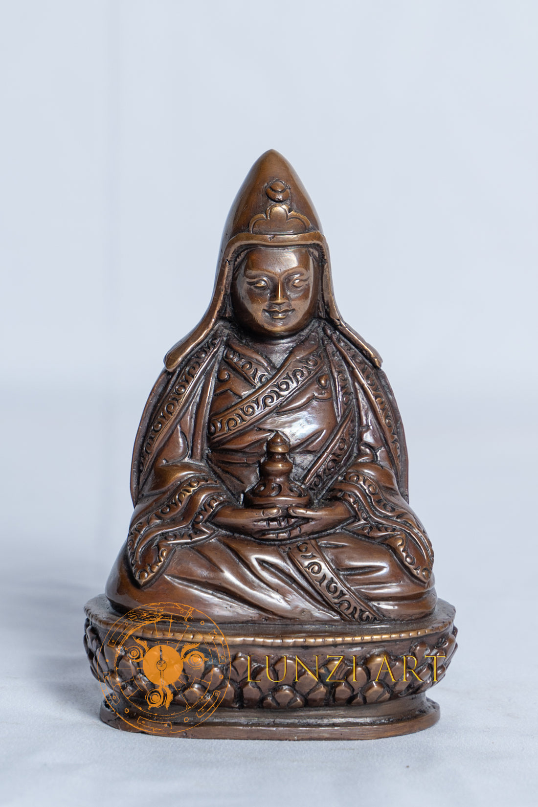 Exquisite Guru Dewa Statue | Copper Oxidized - S-B-RM-C-GD-0006